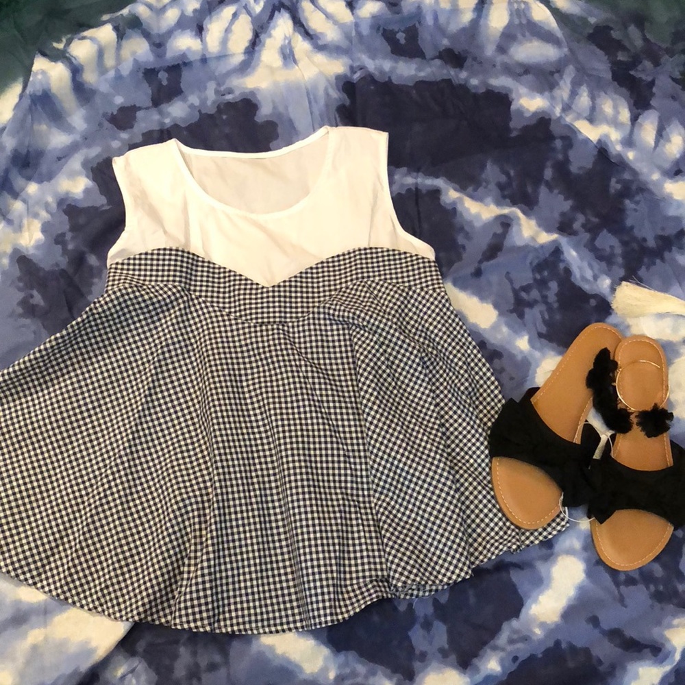 Gingham print shirt